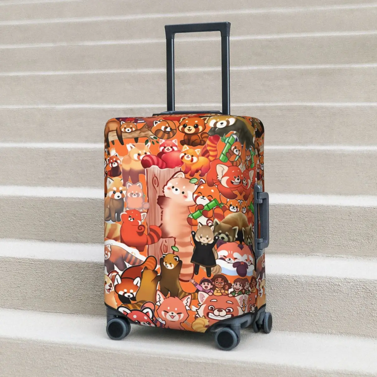 Crowd Of Cute Red Pandas Animal Suitcase Cover Vacation Elastic Luggage Supplies Cruise Trip Protection
Crowd Of Cute Red Pandas Animal Suitcase Cover Vacation Elastic Luggage Supplies Cruise Trip Protection