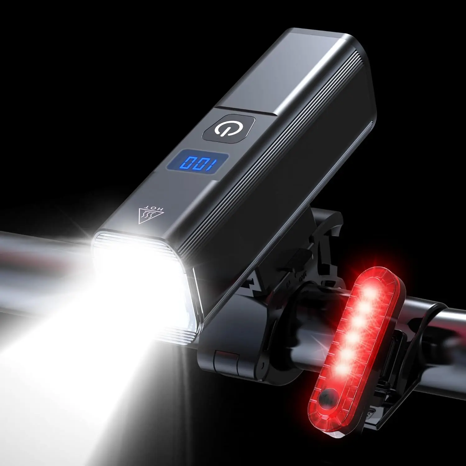 2025 New 1200 Lumens Rechargeable Bike Lights, Aluminum Waterproof LED Bicycle Headlight & Taillight Set, 6+4 Modes
2025 New 1200 Lumens Rechargeable Bike Lights, Aluminum Waterproof LED Bicycle Headlight & Taillight Set, 6+4 Modes