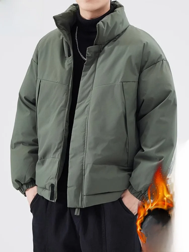 Paul Winter Thickened down Cotton Jacket Men's Collar Pure Color Warmth Bread Coat Outerwear Fashionable Urban Casual Long Sl...
Paul Winter Thickened down Cotton Jacket Men's Collar Pure Color Warmth Bread Coat Outerwear Fashionable Urban Casual Long Sl...