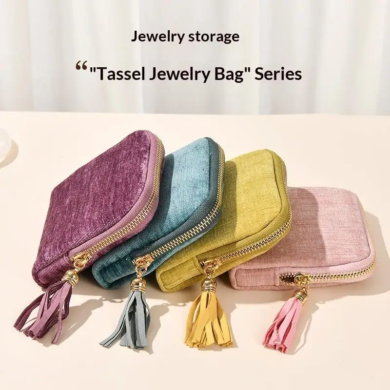 Soft Velvet Portable Jewelry Storage Bag Multi Slots Golden Zipper For Travel Bracelet Earring Necklace Storage
Soft Velvet Portable Jewelry Storage Bag Multi Slots Golden Zipper For Travel Bracelet Earring Necklace Storage