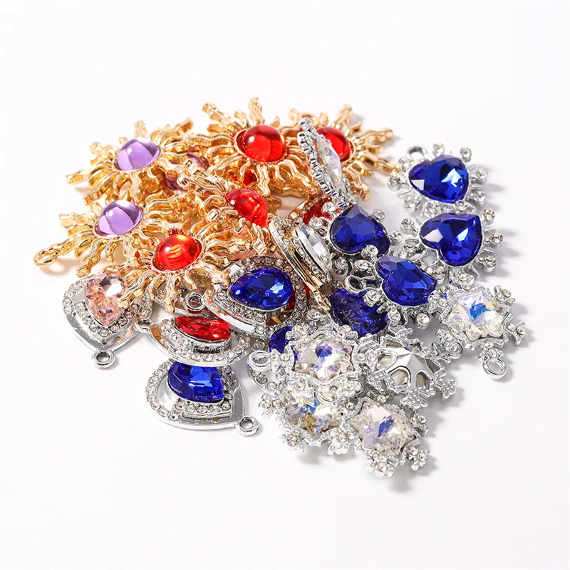 Duarte 20Pcs/Lot Delicate Crystal Love Heart Sun Charms Pendants for Jewelry Making Drop Earrings Necklaces DIY Crafts Supplies
Duarte 20Pcs/Lot Delicate Crystal Love Heart Sun Charms Pendants for Jewelry Making Drop Earrings Necklaces DIY Crafts Supplies