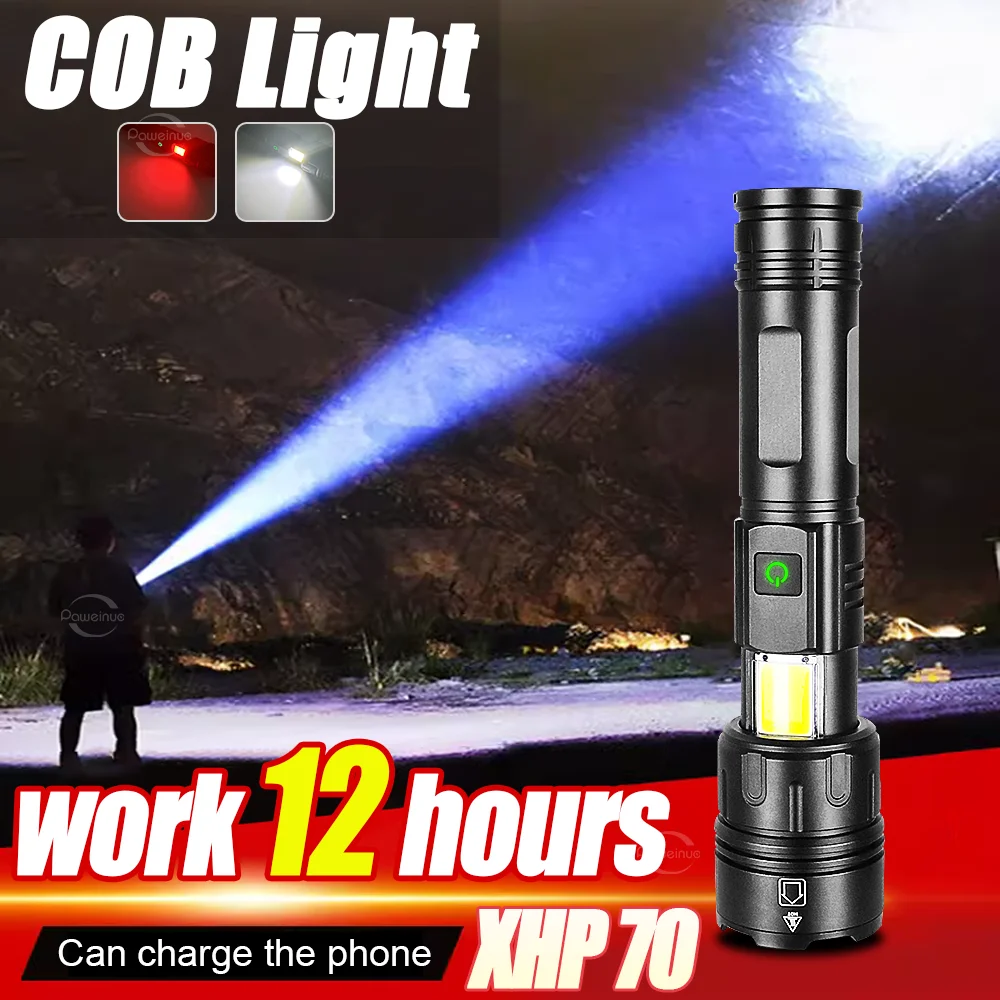 Most Powerful LED Flashlight Zoom Torch Long Shot Type-c Rechargeable Flashlights for Camping Hiking Lantern for Outdoors
Most Powerful LED Flashlight Zoom Torch Long Shot Type-c Rechargeable Flashlights for Camping Hiking Lantern for Outdoors