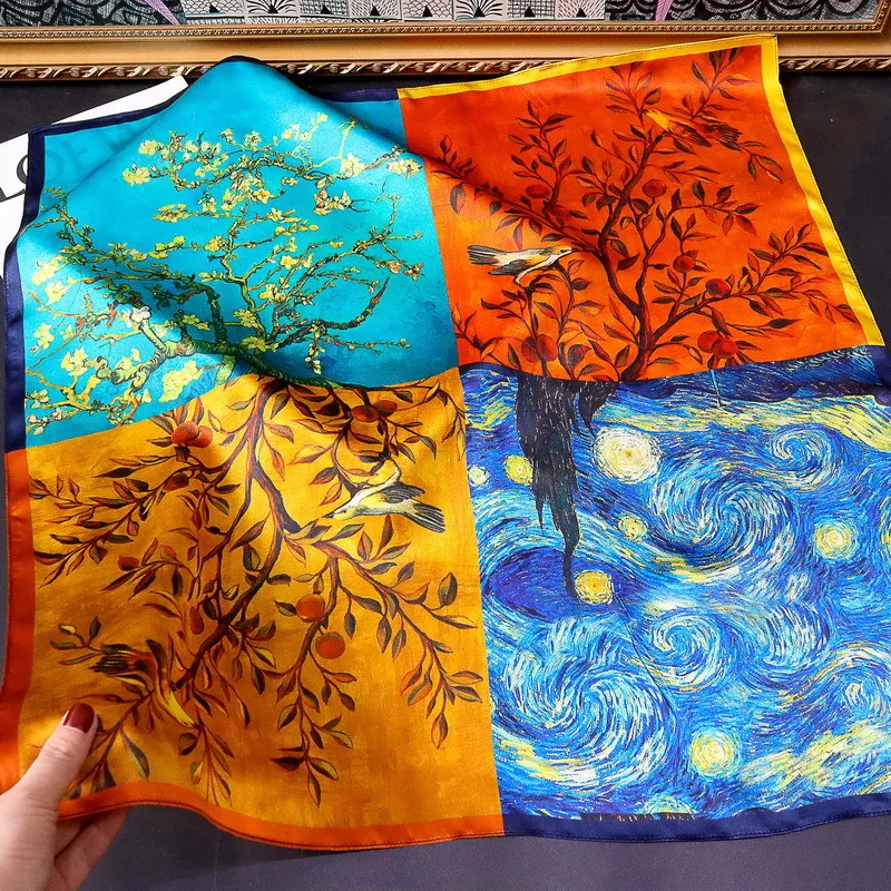 Designers Silk Hair Scarf Women Luxury Brand Small Shawl Square Neck Bandanas Bag Hand Accessories Women Foulard Femme 65cm
Designers Silk Hair Scarf Women Luxury Brand Small Shawl Square Neck Bandanas Bag Hand Accessories Women Foulard Femme 65cm