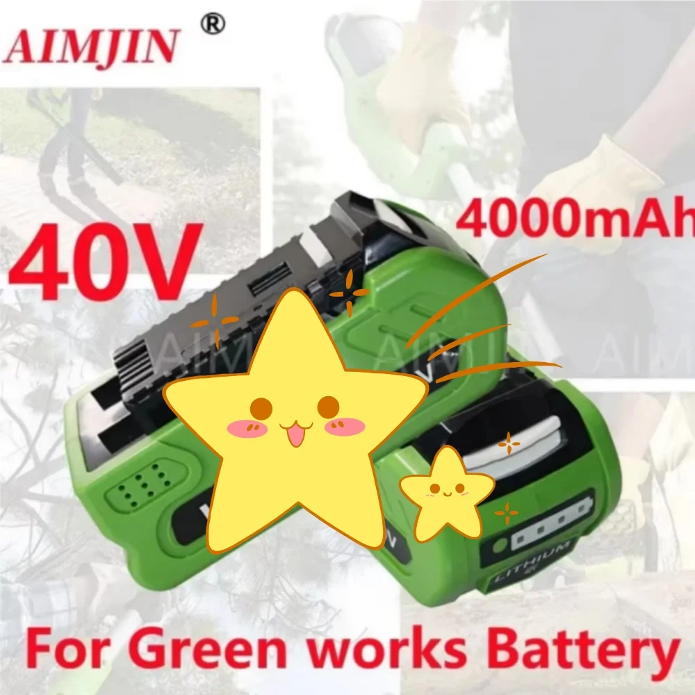 FOR Green And Works G-MAX 40V 10J Battery Charger 29482 Li-ion Battery Compatible ST40B410 BA40L210 STBA40B210 for Power Tools
FOR Green And Works G-MAX 40V 10J Battery Charger 29482 Li-ion Battery Compatible ST40B410 BA40L210 STBA40B210 for Power Tools