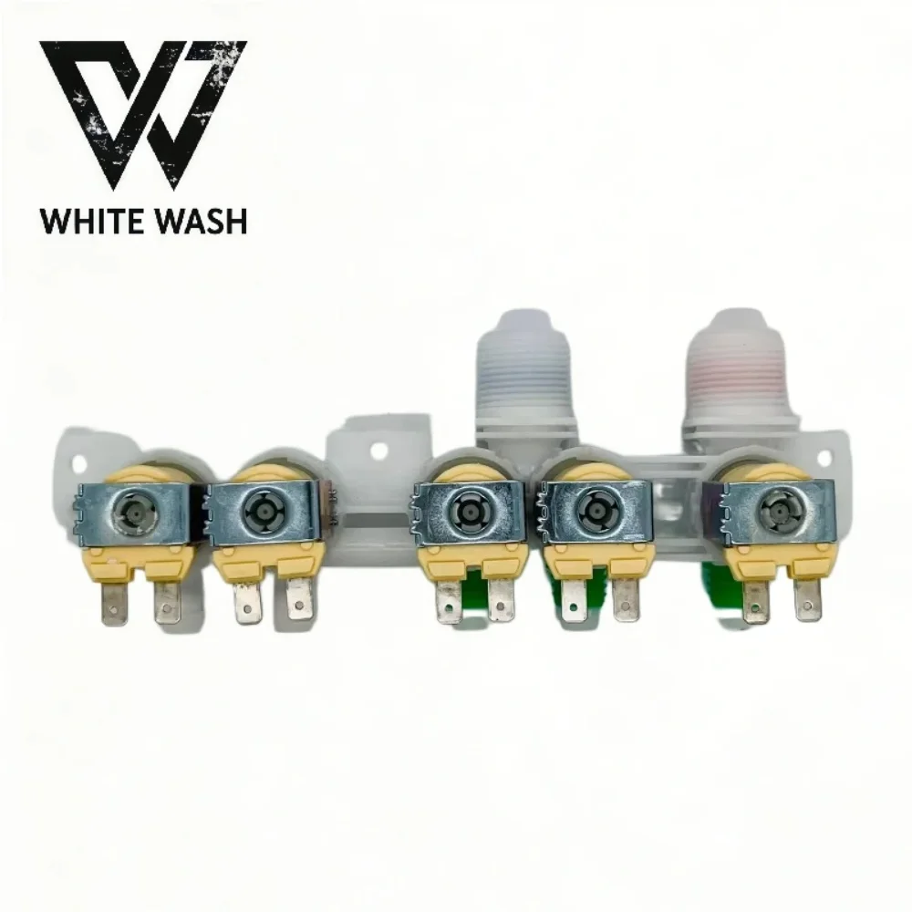 New Washer Appliance Water Valve DC97-15459K Double Inlet 5 Outlets C-076-19-B13 Electromagnetic Valve for Laundry Parts
New Washer Appliance Water Valve DC97-15459K Double Inlet 5 Outlets C-076-19-B13 Electromagnetic Valve for Laundry Parts