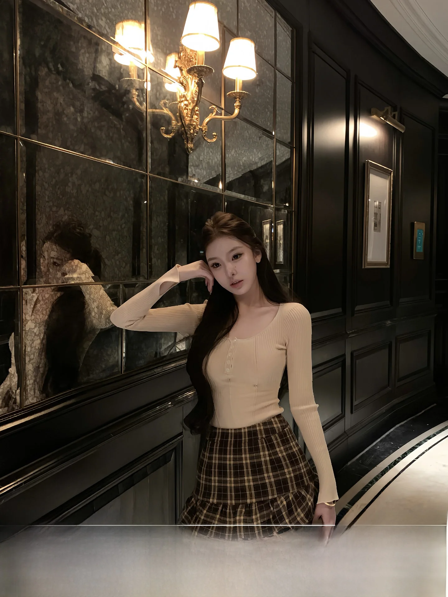 Soft Feel Long Sve U-Ne Knitted Top Women's Waist-Cinching Base Layer irt Swan Dance Sle Faionable Girl's Knitwear
Soft Feel Long Sve U-Ne Knitted Top Women's Waist-Cinching Base Layer irt Swan Dance Sle Faionable Girl's Knitwear