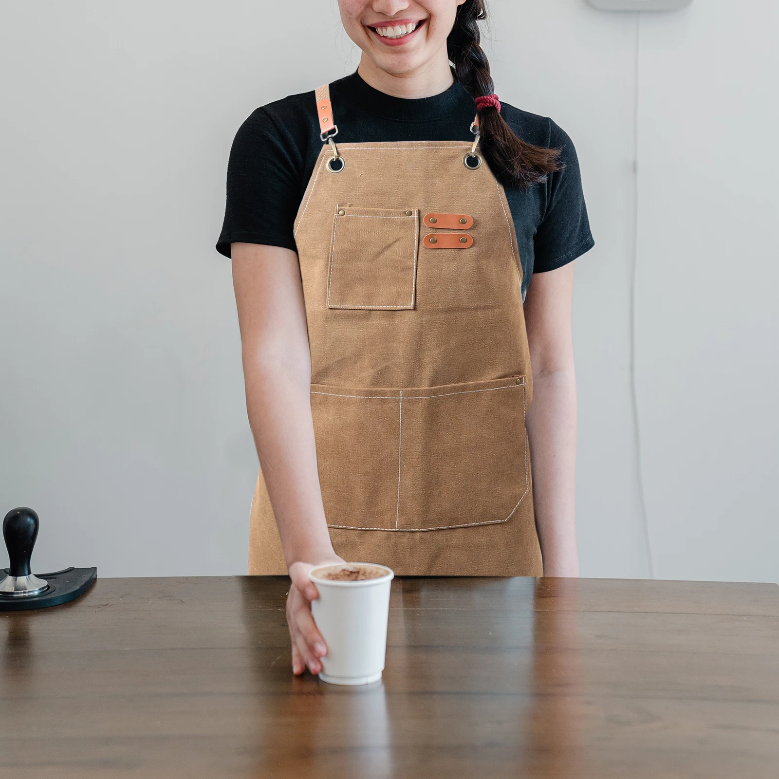 Barbecue Apron BBQ Cooking Protection Durable Cowhide Adjustable Strap Pockets Workshops Mechanics Carpenter
Barbecue Apron BBQ Cooking Protection Durable Cowhide Adjustable Strap Pockets Workshops Mechanics Carpenter