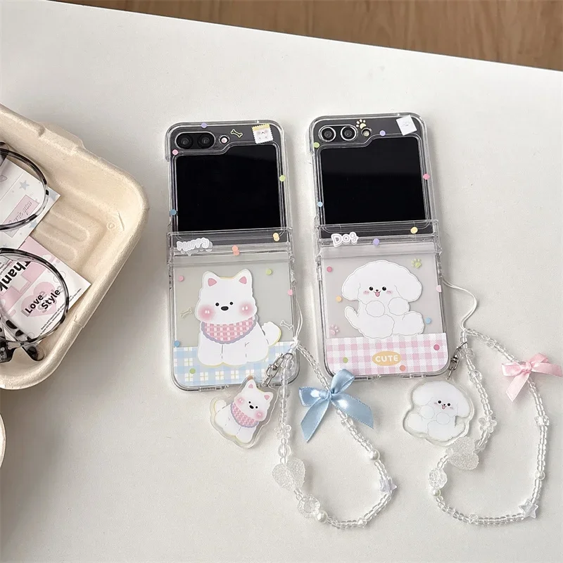 For Samsung Galaxy Z Flip 3 4 5 6 Case Cute Cartoon Dog Bracelet Hard Shockproof Cover
For Samsung Galaxy Z Flip 3 4 5 6 Case Cute Cartoon Dog Bracelet Hard Shockproof Cover
