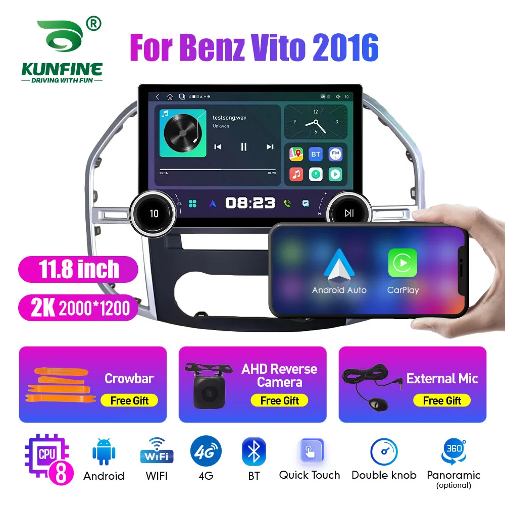 11.8 Inch 2K Double Knobs 2 Din Car Radio For Honda Vito 2016 Car Radio DVD Multimedia Video Player Android Auto Carplay
11.8 Inch 2K Double Knobs 2 Din Car Radio For Honda Vito 2016 Car Radio DVD Multimedia Video Player Android Auto Carplay