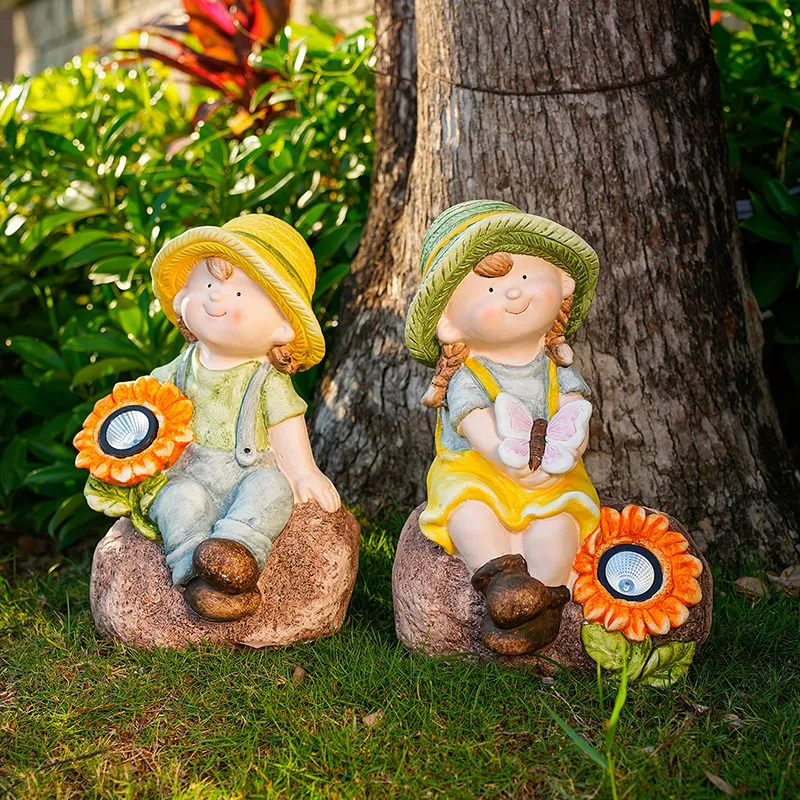 Solar Powered Cartoon Character Statue Outdoor Courtyard Decor Sculpture Whimsical Yard Art Ornament Creative Garden Decoration
Solar Powered Cartoon Character Statue Outdoor Courtyard Decor Sculpture Whimsical Yard Art Ornament Creative Garden Decoration