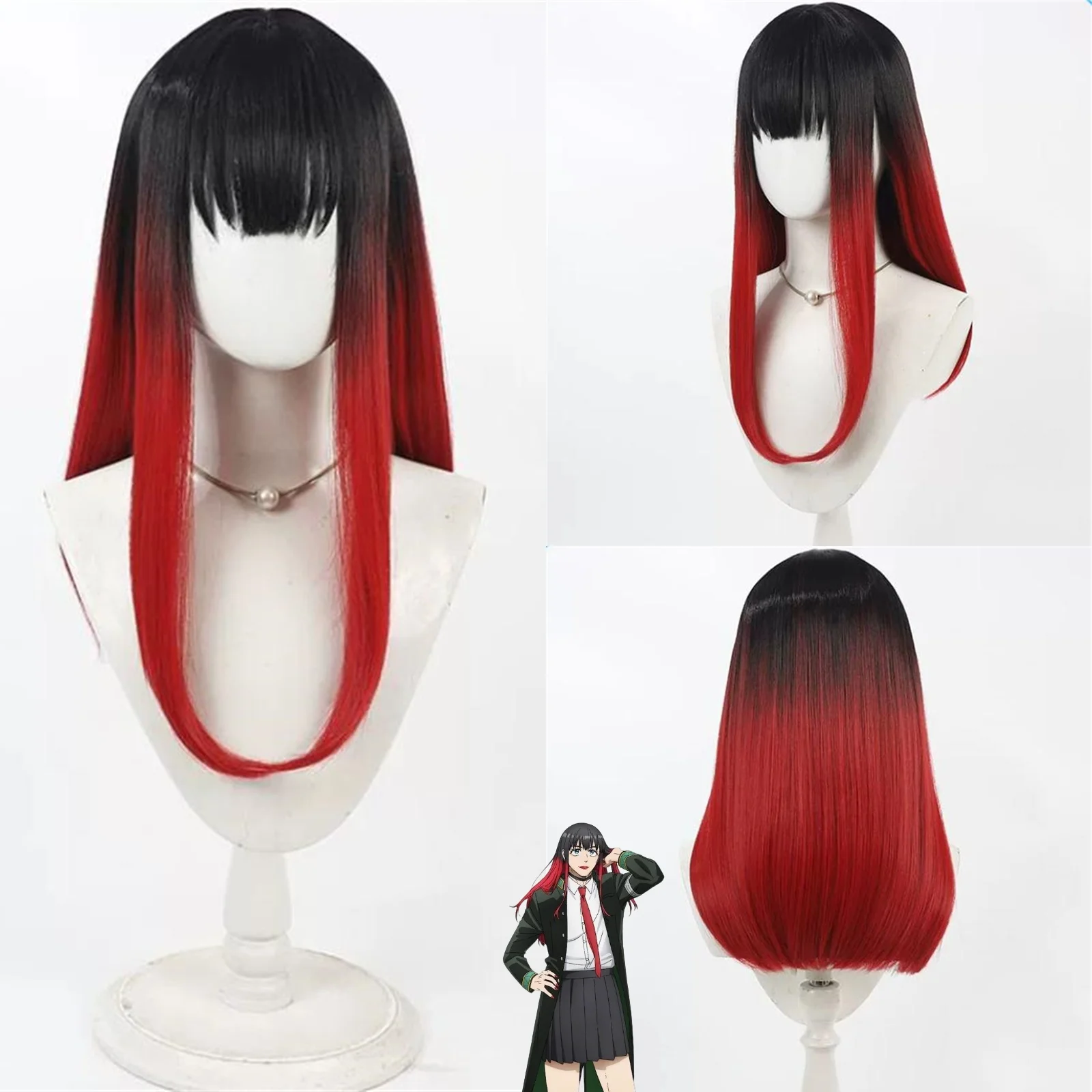 Cosplay Tsubakino Tasuku Wig Anime party long straight wig heat-resistant synthetic black and red gradient wig
Cosplay Tsubakino Tasuku Wig Anime party long straight wig heat-resistant synthetic black and red gradient wig