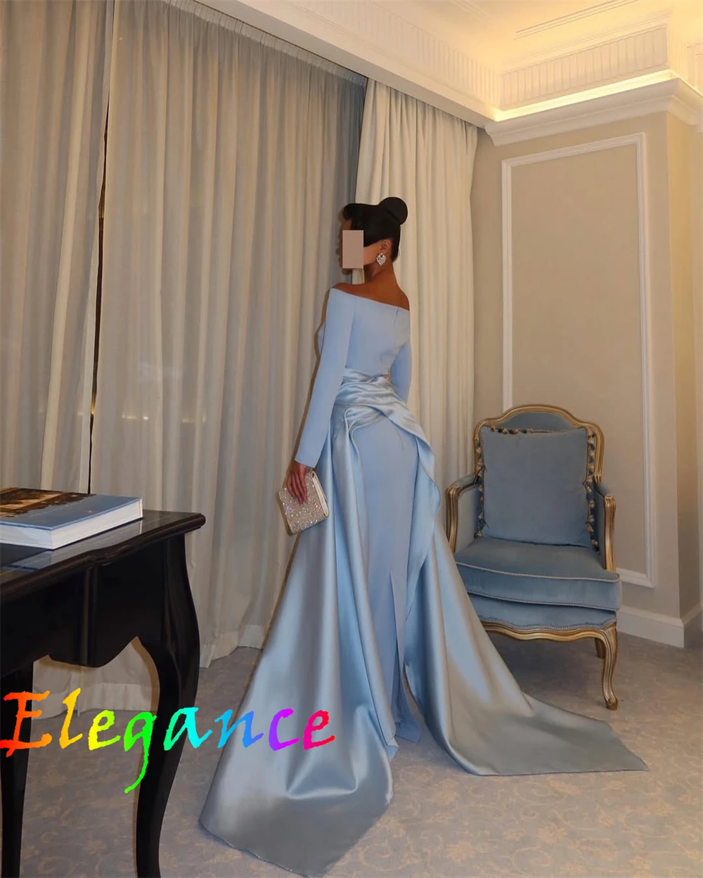 Customized Formal Blue Jersey Evening Dress Classic Off the Shoulder Long Sleeves Homecoming Dress Luxury Special Occasion Gowns
Customized Formal Blue Jersey Evening Dress Classic Off the Shoulder Long Sleeves Homecoming Dress Luxury Special Occasion Gowns