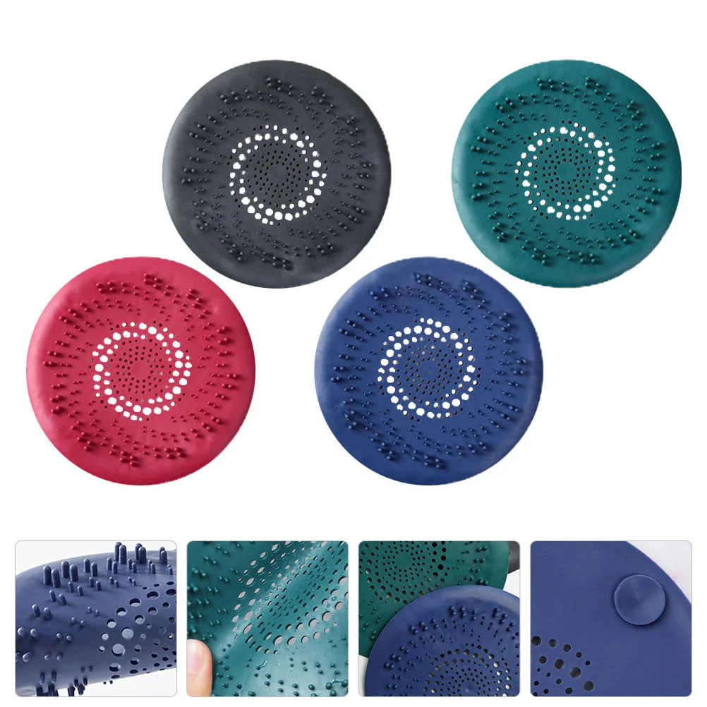 4 Pcs Floor Drain Cover Strainers Silicone Hair Stopper Bathroom Silica Gel Catcher Sink Plugs Kitchen
4 Pcs Floor Drain Cover Strainers Silicone Hair Stopper Bathroom Silica Gel Catcher Sink Plugs Kitchen