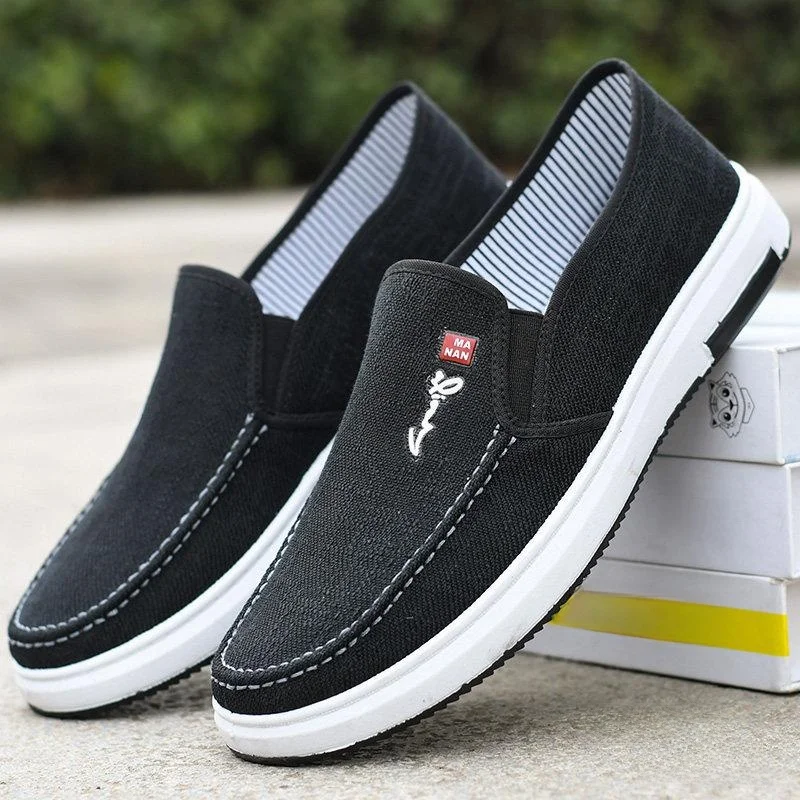 New Summer Men's Slip-On Comfortable Casual Shoes Anti-Slip Old Beijing Cloth Shoes Low Cut Breathable Rubber Sole Flat Heel
New Summer Men's Slip-On Comfortable Casual Shoes Anti-Slip Old Beijing Cloth Shoes Low Cut Breathable Rubber Sole Flat Heel