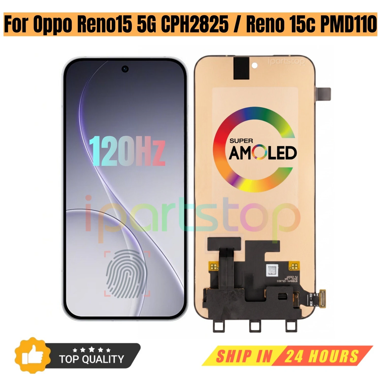 iParts Replacement New Display for Oppo Reno15 5G CPH2825 Reno 15c PMD110 120Hz AMOLED Touch Screen Assembly OEM Tested
iParts Replacement New Display for Oppo Reno15 5G CPH2825 Reno 15c PMD110 120Hz AMOLED Touch Screen Assembly OEM Tested