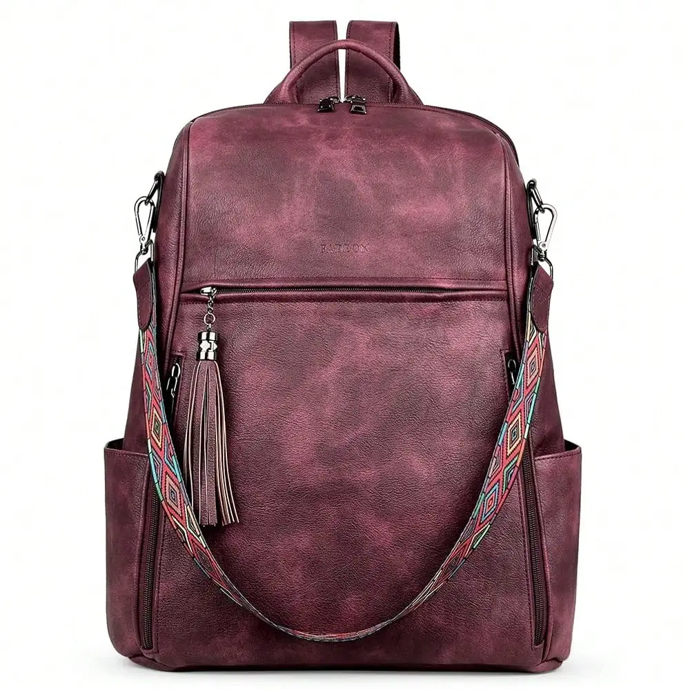 Leather Laptop Backpack For Women Designer 15.6 Inch PU Laptop Bag, Ladies Travel Computer Work Backpack Brown
Leather Laptop Backpack For Women Designer 15.6 Inch PU Laptop Bag, Ladies Travel Computer Work Backpack Brown