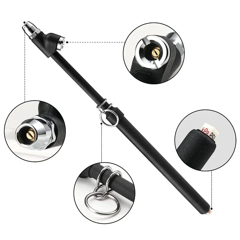 Pkx For Accurate Dual Head Trucks Air Gage Dually Chuck Wheel Service Checker Mechanical Pencil Tire Pressure Gauge 10-120 PSI
Pkx For Accurate Dual Head Trucks Air Gage Dually Chuck Wheel Service Checker Mechanical Pencil Tire Pressure Gauge 10-120 PSI