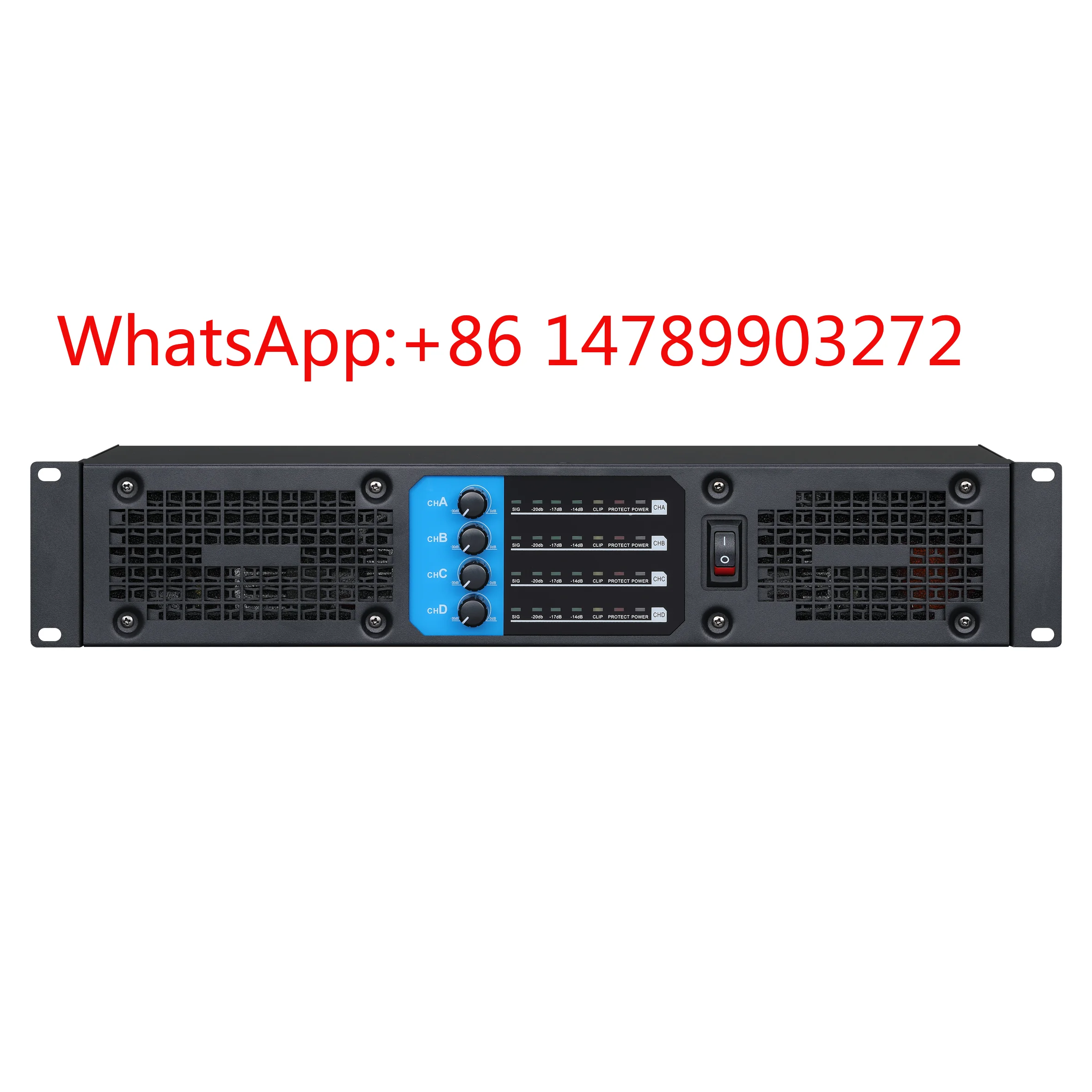 4 Channel Class D Amplifier 2U Rackmount Stage Karaoke Home Audio Device
4 Channel Class D Amplifier 2U Rackmount Stage Karaoke Home Audio Device