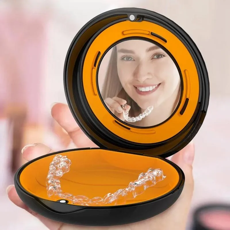 Dental Orthodontic Retainer Case For Teeth Denture Box with Mirror Braces Retainer Case Magnetic Travel False Tooth Storage Box
Dental Orthodontic Retainer Case For Teeth Denture Box with Mirror Braces Retainer Case Magnetic Travel False Tooth Storage Box