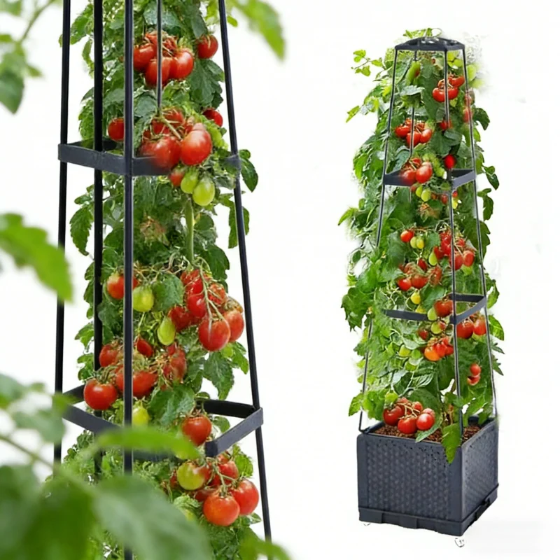 3D Tower-Shaped Planting Box Balcony Special Stand Climbing Plants Vegetables Succulents Multi-Layer Flower Pot Rack Planting Po
3D Tower-Shaped Planting Box Balcony Special Stand Climbing Plants Vegetables Succulents Multi-Layer Flower Pot Rack Planting Po