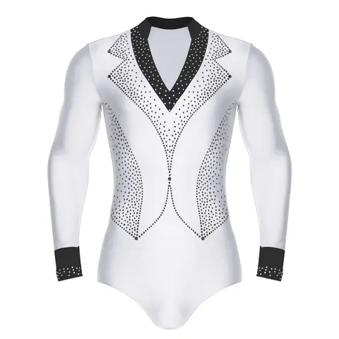 Justaucorps de danse latine moderne pour hommes, chemises professionnelles, pour salle de bal, Salsa, Tango, Rumba, Samba, combinaison de Performance, vêtements de danse