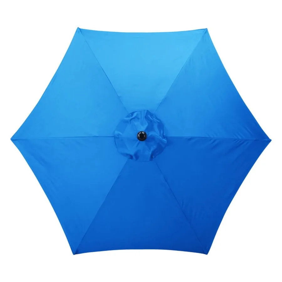 9' Outdoor Patio Market Umbrella, Push Button Tilt, Crank, 6 Ribs, Royal Blue
9' Outdoor Patio Market Umbrella, Push Button Tilt, Crank, 6 Ribs, Royal Blue
