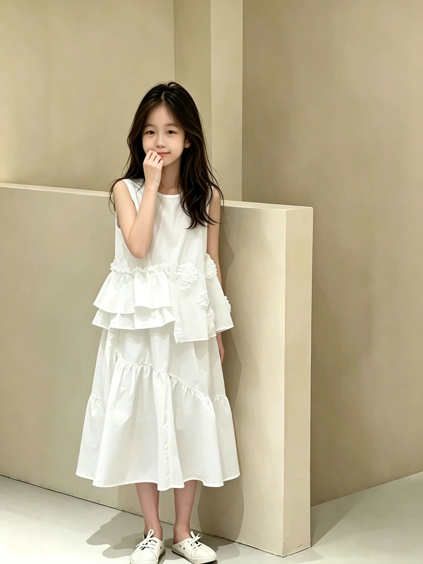 Girls Summer Outfit Two-Piece Set Loose Dress And White Vest Fashionable Casual Children's Clothing Set for Ages 2-14
Girls Summer Outfit Two-Piece Set Loose Dress And White Vest Fashionable Casual Children's Clothing Set for Ages 2-14