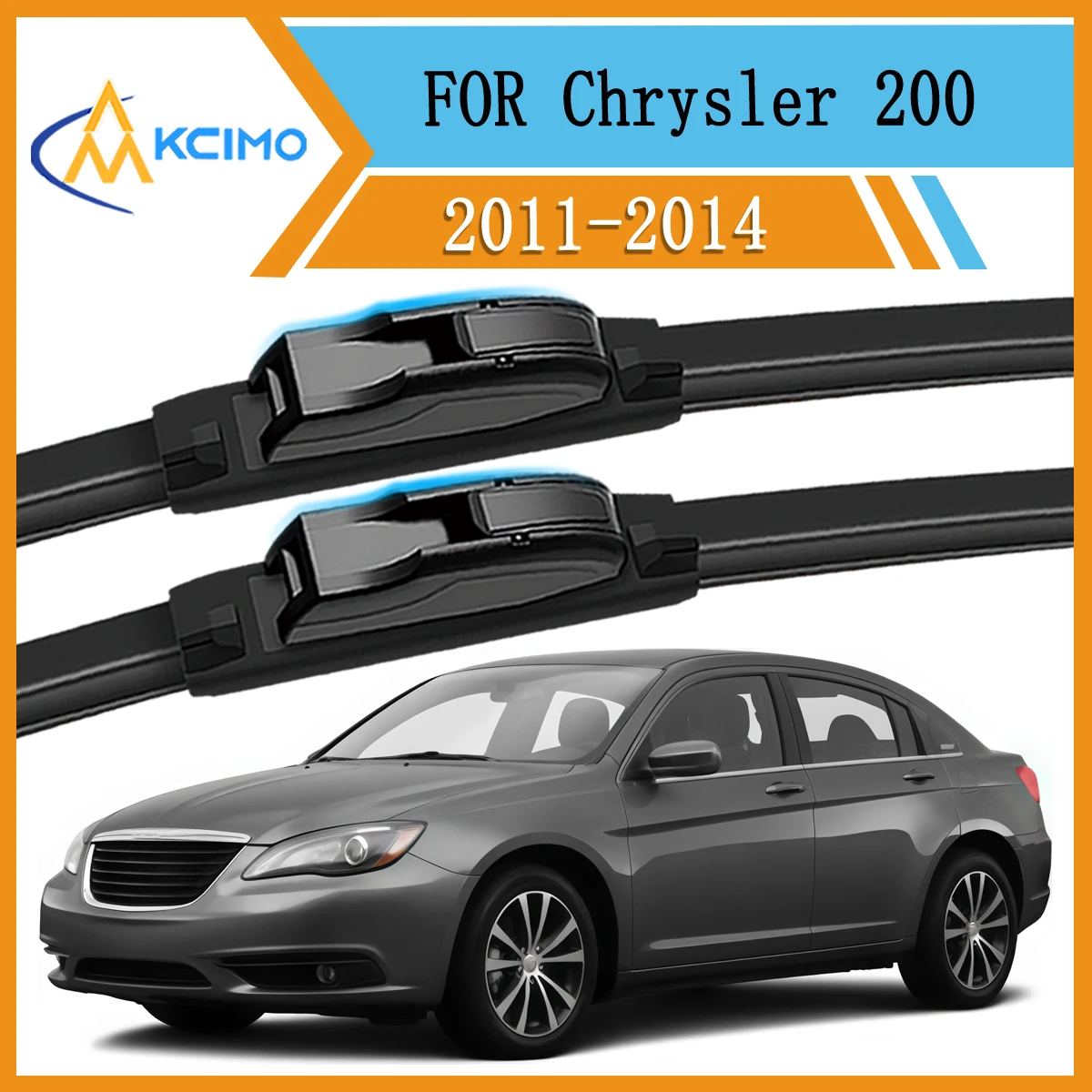 Complete 2PCS Front Wiper Blades Kit For Chrysler 200 2011-2014 All-Season Easy Clip Installation (Driver & Passenger Side)
Complete 2PCS Front Wiper Blades Kit For Chrysler 200 2011-2014 All-Season Easy Clip Installation (Driver & Passenger Side)
