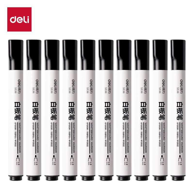 Deli Erasable Training Water-based Whiteboard Marker Chisel Tip for Drawing And Writing on Boards
Deli Erasable Training Water-based Whiteboard Marker Chisel Tip for Drawing And Writing on Boards