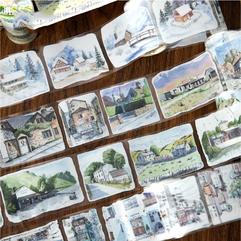 JIANWU 60mm*200cm Four Seasons with You Series Vintage Building Landscaping PET Tape Creative DIY Journal Collage Stationery
JIANWU 60mm*200cm Four Seasons with You Series Vintage Building Landscaping PET Tape Creative DIY Journal Collage Stationery