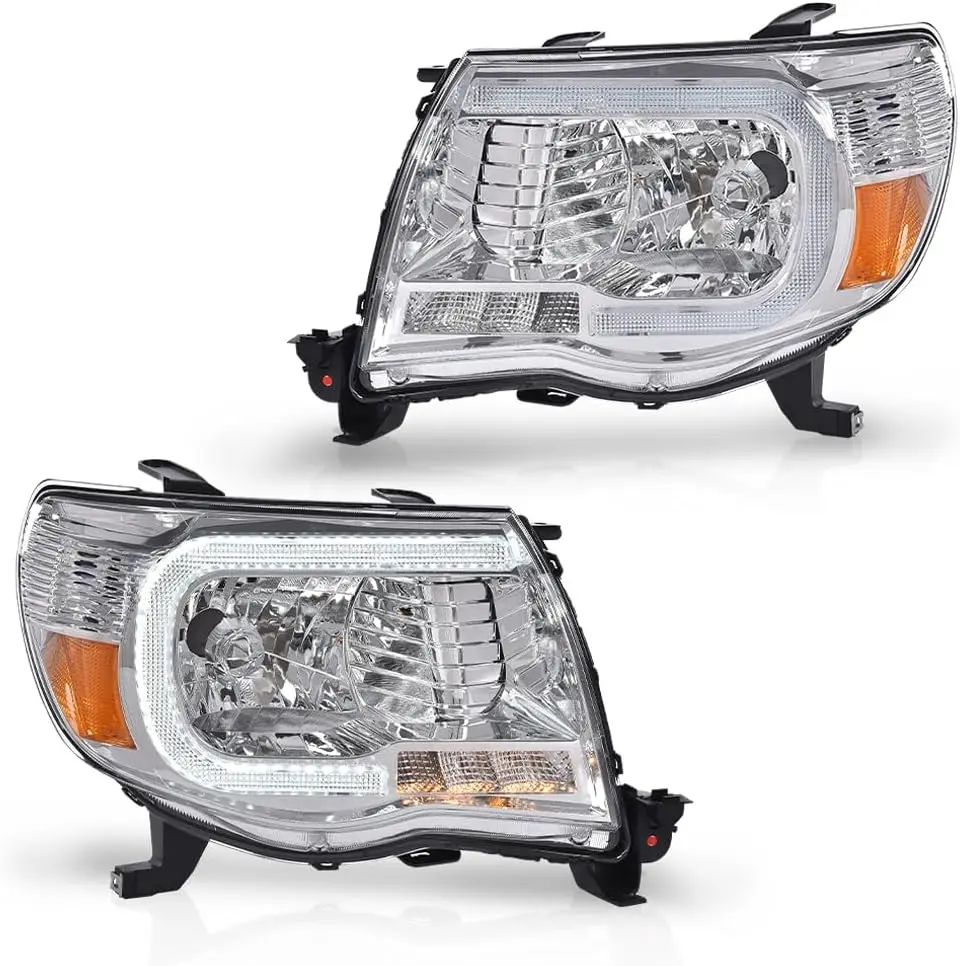 LED DRL Tube Halo Projector Headlights w/o Bulbs Driver & Passenger Side,Fit For Toyota Tacoma 2005 2006 2007 2008 2009 2010 201
LED DRL Tube Halo Projector Headlights w/o Bulbs Driver & Passenger Side,Fit For Toyota Tacoma 2005 2006 2007 2008 2009 2010 201