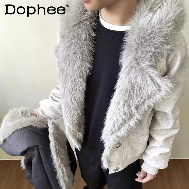 Men Women 2025 Autumn New Trendy Thick Loose Comfort Jackets Handsome Long Sleeve Solid Color Coats Button Decoration Warm Tops
Men Women 2025 Autumn New Trendy Thick Loose Comfort Jackets Handsome Long Sleeve Solid Color Coats Button Decoration Warm Tops