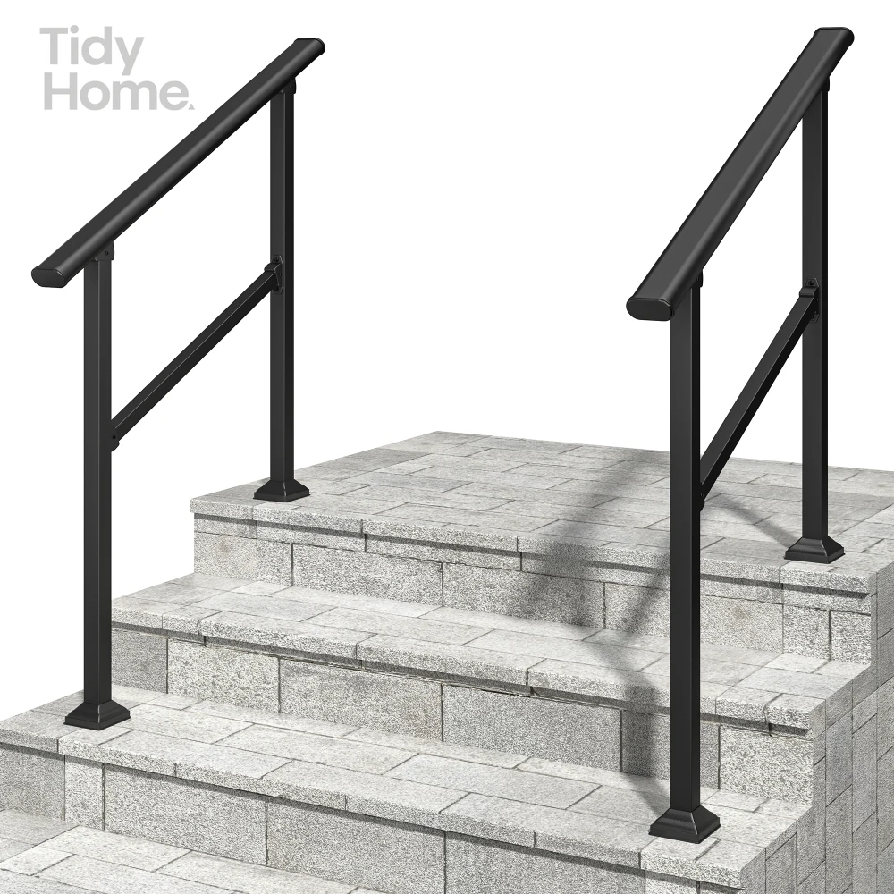 Hand Rails for Outdoor Steps,4-5 Step Handrail 2 Pack,Handrails for Outdoor Steps,Exterior Hand Rails for Concrete Steps Outside
Hand Rails for Outdoor Steps,4-5 Step Handrail 2 Pack,Handrails for Outdoor Steps,Exterior Hand Rails for Concrete Steps Outside
