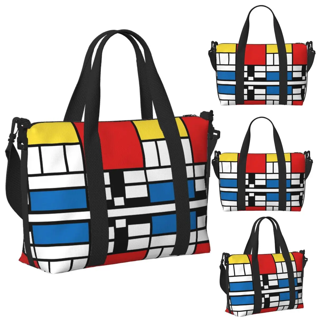 Custom My Mondrian Beach Travel Bag Large Capacity Tote Bags for Gym Yoga Women Shopping Duffle Shoulder Bag
Custom My Mondrian Beach Travel Bag Large Capacity Tote Bags for Gym Yoga Women Shopping Duffle Shoulder Bag