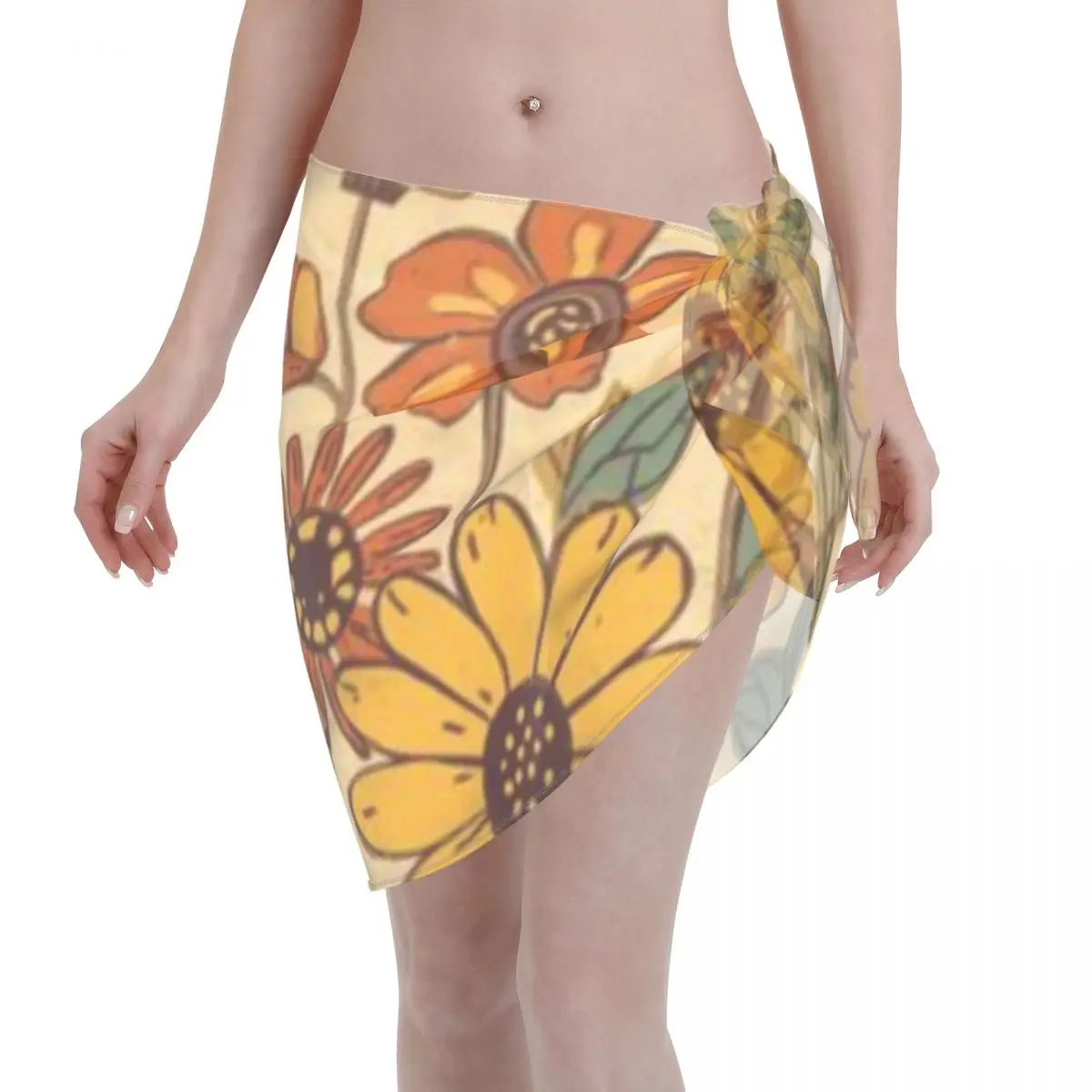 Promotion Retro Orange Flowers Women's Beach Wrap SkirtCoastal Camping Picnic Beach Beachwear
Promotion Retro Orange Flowers Women's Beach Wrap SkirtCoastal Camping Picnic Beach Beachwear