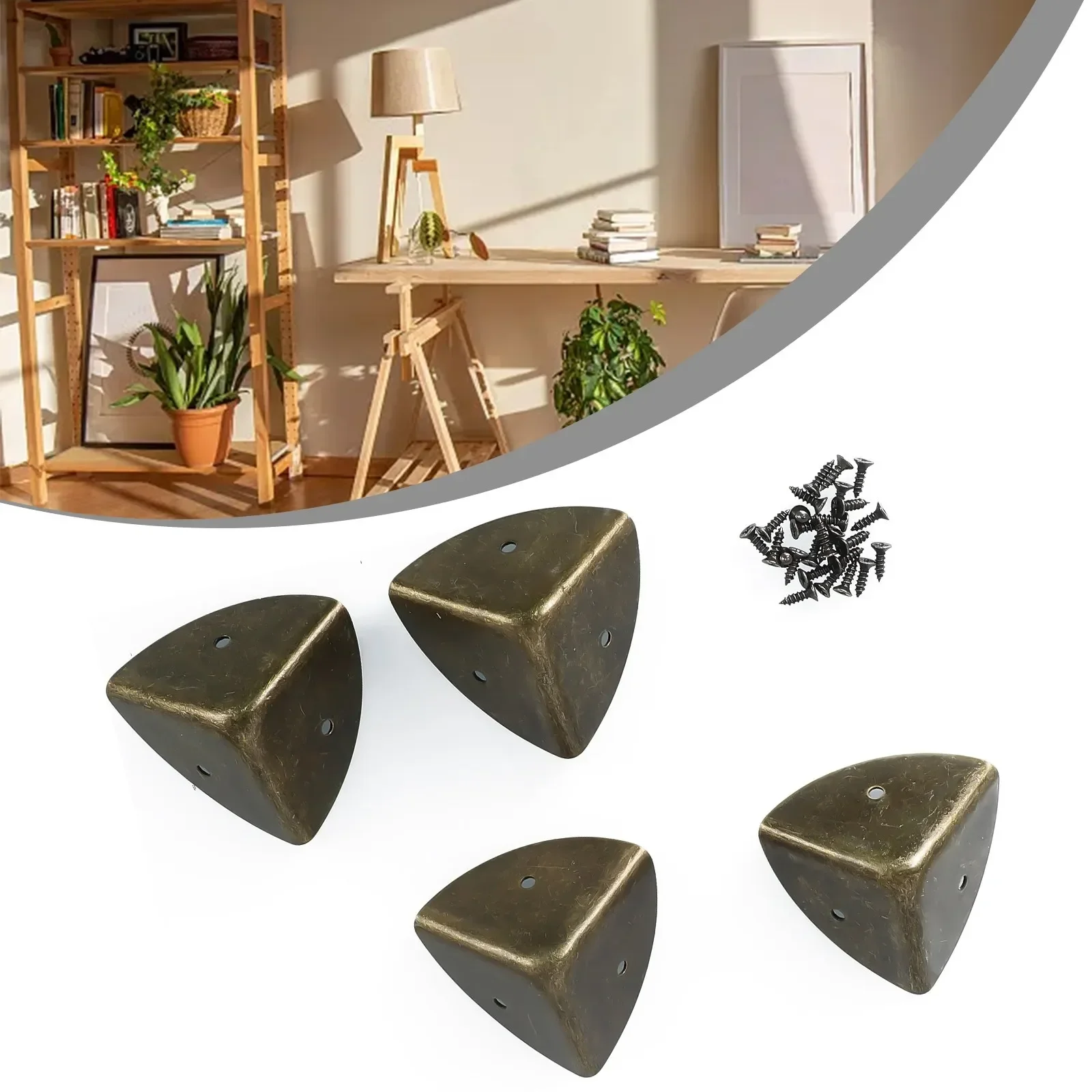House With Screws Corner Protectors Protect Your Wooden Boxes with 40mm Bronze Corner Angle Brace Protectors (4pcs)
House With Screws Corner Protectors Protect Your Wooden Boxes with 40mm Bronze Corner Angle Brace Protectors (4pcs)