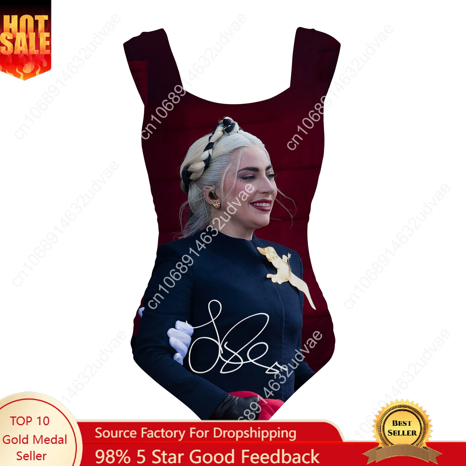 Lady Gaga Swimsuit Wide Strap Women Bathing Suits Personalized Swimwear Pool Party Sexy Bikini Customize Beachwear
Lady Gaga Swimsuit Wide Strap Women Bathing Suits Personalized Swimwear Pool Party Sexy Bikini Customize Beachwear