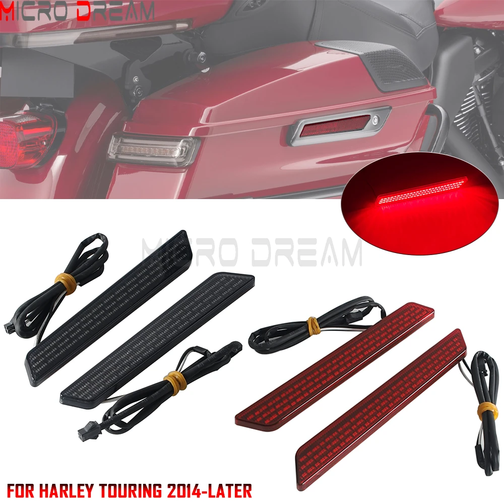 For Harley Touring CVO Limited Road Electra Street Glide 2014-Later Motorcycle Saddlebag Latch LED Lights Smoke/Red Reflect Lamp
For Harley Touring CVO Limited Road Electra Street Glide 2014-Later Motorcycle Saddlebag Latch LED Lights Smoke/Red Reflect Lamp