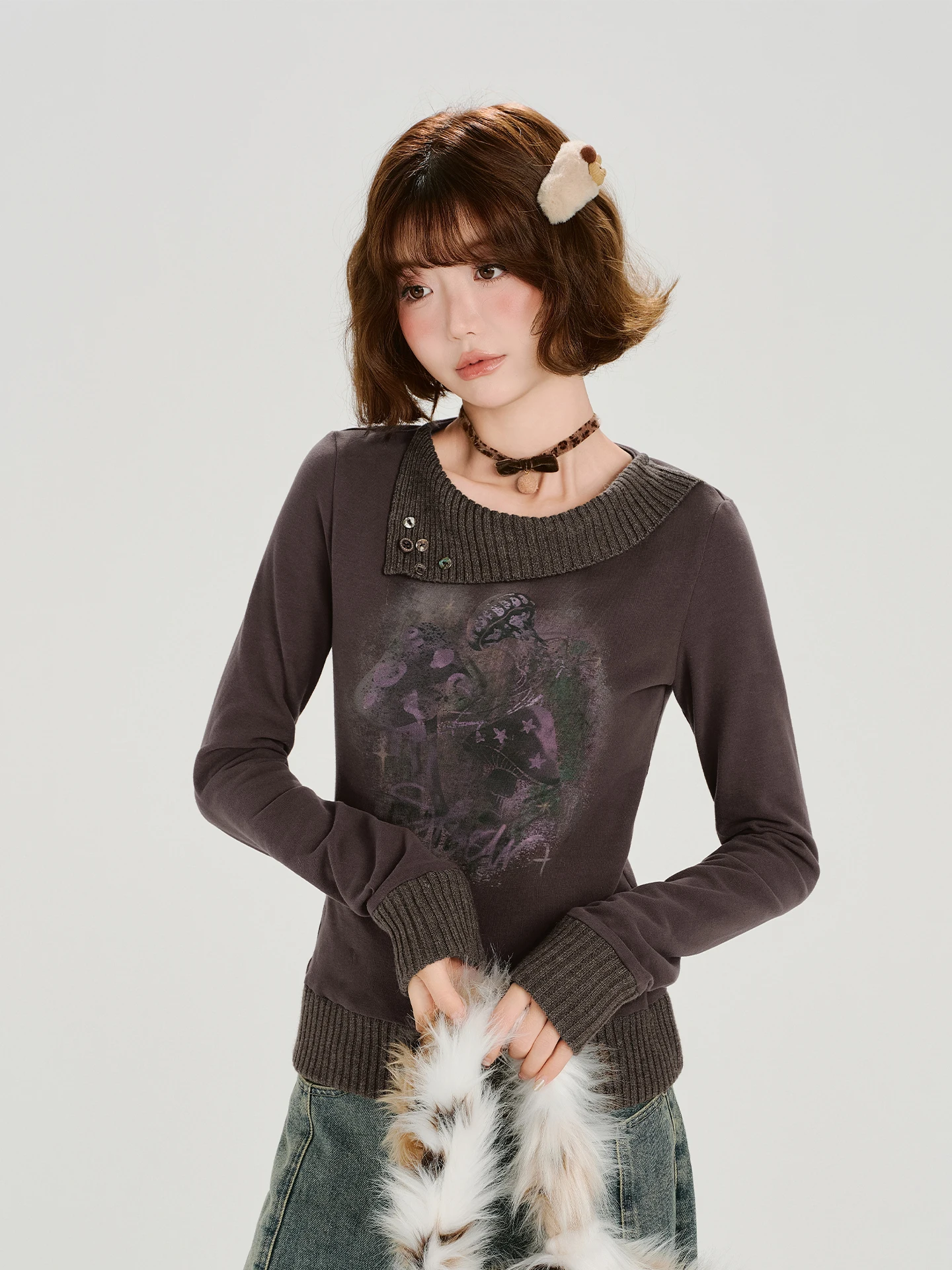 Новинка 2000, девчачья коричнево-красная вязаная лоскутная футболка, женская повседневная облегающая длинная футболка Све, осенняя коллекция
Новинка 2000, девчачья коричнево-красная вязаная лоскутная футболка, женская повседневная облегающая длинная футболка Све, осенняя коллекция