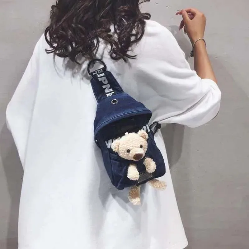 Canvas Banana Bag Adjustable Kids Cool Shoulder Bag Chest Bag Ladies Waist Bag Ladies Girls Sweet Bear Belt Bag Casual
Canvas Banana Bag Adjustable Kids Cool Shoulder Bag Chest Bag Ladies Waist Bag Ladies Girls Sweet Bear Belt Bag Casual