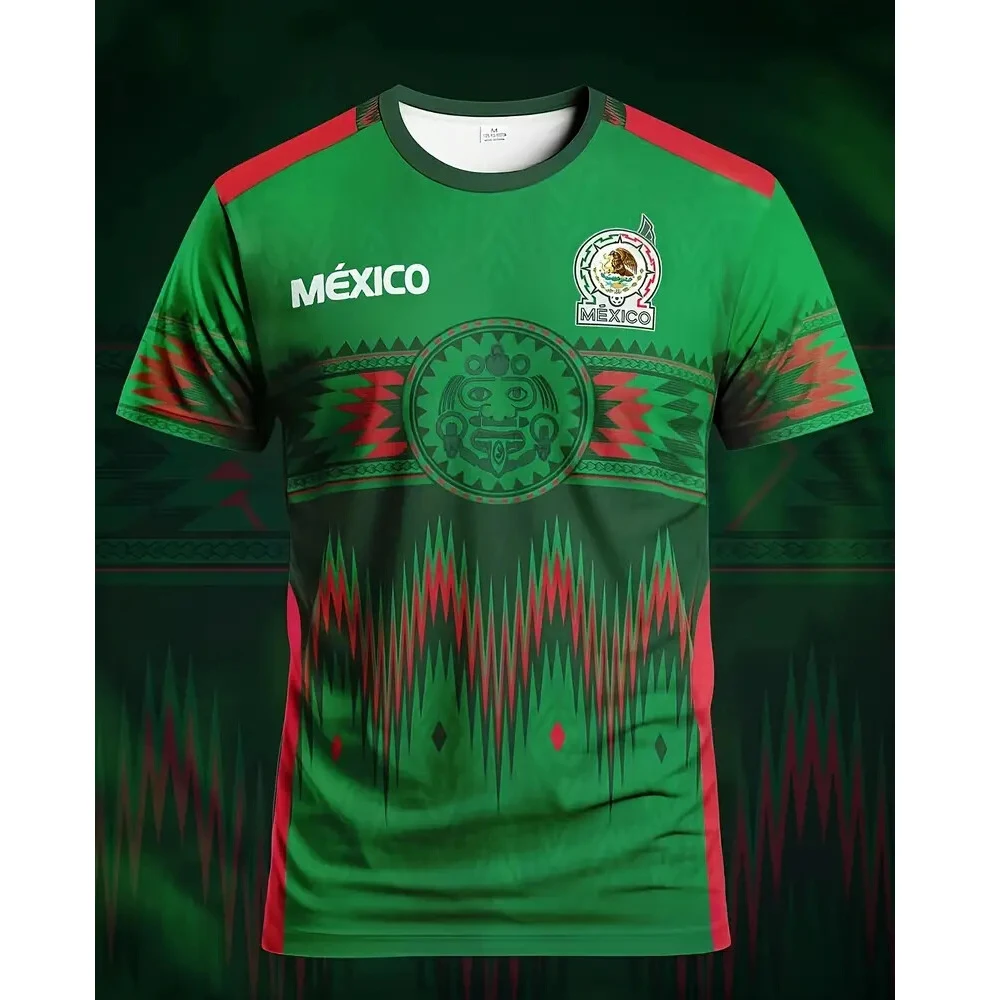 Mexico Football Jersey Men Women Clothes 3D Printed Sports Casual Outdoor Daily Training Quick-Drying Shirts Fashion Design
Mexico Football Jersey Men Women Clothes 3D Printed Sports Casual Outdoor Daily Training Quick-Drying Shirts Fashion Design