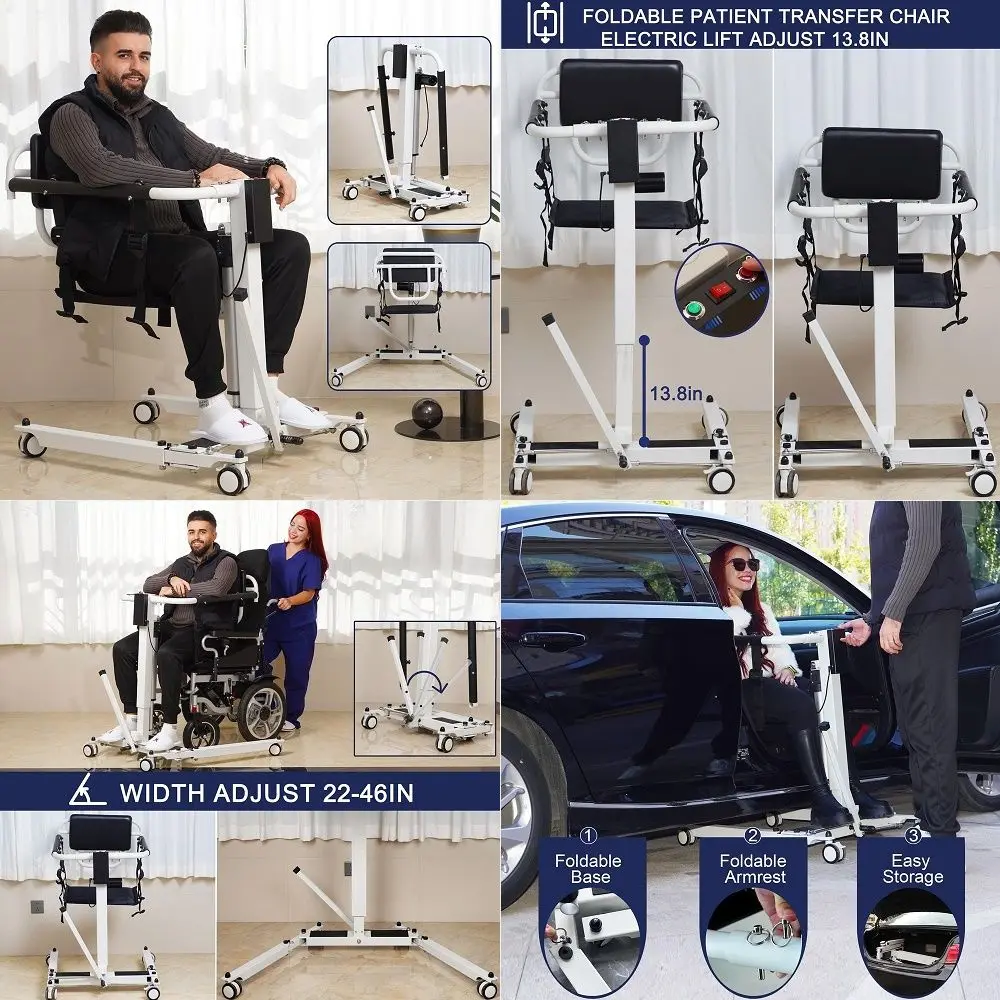 Patient Lift Transfer Chair, Portable Patient Lift for Car Foldable Transfer Lift Chairs for Elderly Transfer Chairs for Disabl
Patient Lift Transfer Chair, Portable Patient Lift for Car Foldable Transfer Lift Chairs for Elderly Transfer Chairs for Disabl