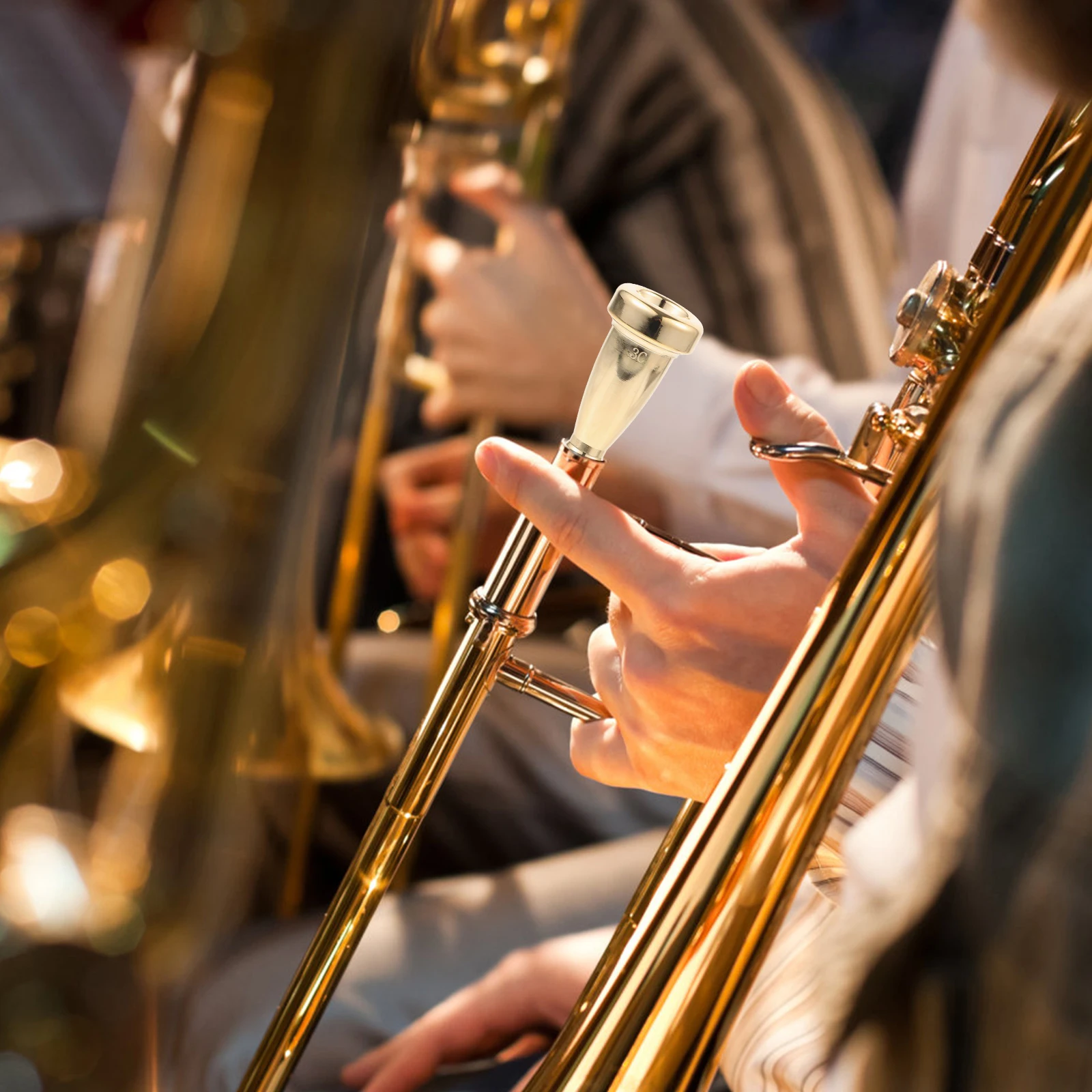 Trumpet Mouthpiece 3C Gold Silver Brass Musical Accessories Replacement Parts trumpet mouthpiece tools brass instruments
Trumpet Mouthpiece 3C Gold Silver Brass Musical Accessories Replacement Parts trumpet mouthpiece tools brass instruments