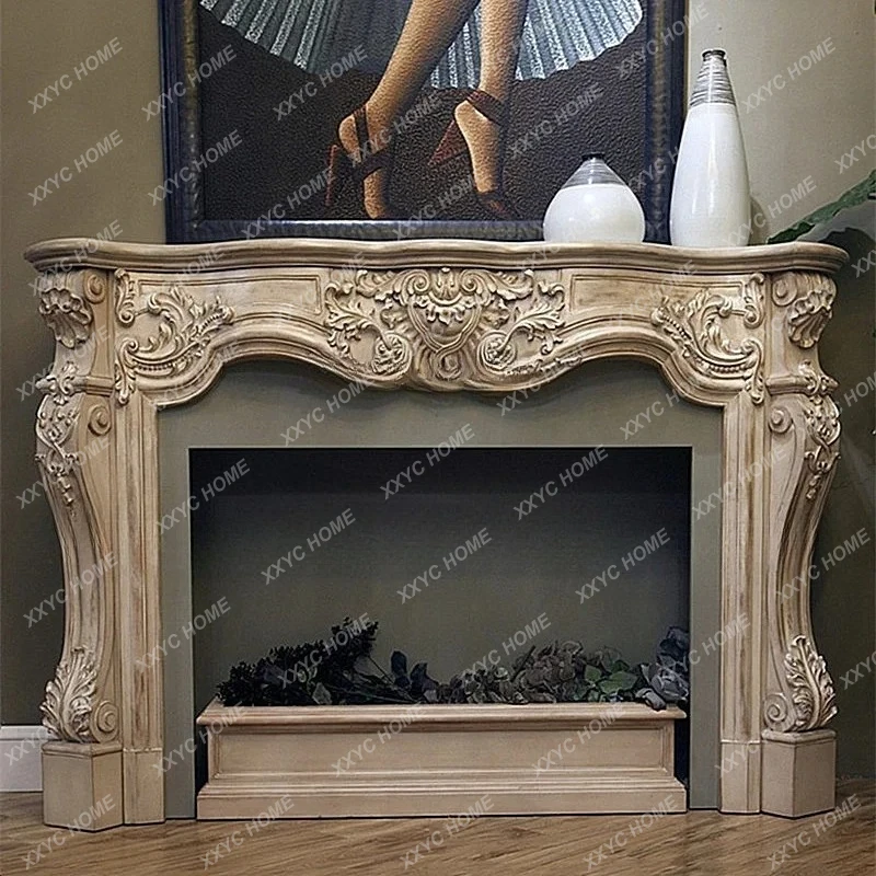 Q light luxury retro solid wood carving flower old fireplace style, decorative fireplace frame background wall B06
Q light luxury retro solid wood carving flower old fireplace style, decorative fireplace frame background wall B06