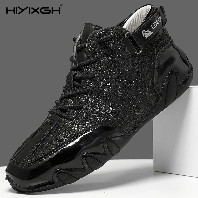 Golden silver outdoor boots spring and autumn high-top men's shoes fashion men's boots and women's casual short boots
Golden silver outdoor boots spring and autumn high-top men's shoes fashion men's boots and women's casual short boots
