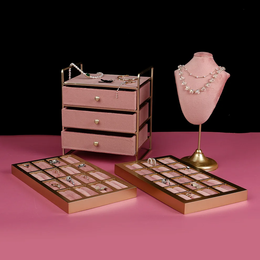New Pink Necklace Holder Stand Vertical Necklace Jewelry Box Ring Display Box Bracelet Props Display Disk Jewelry Rack
New Pink Necklace Holder Stand Vertical Necklace Jewelry Box Ring Display Box Bracelet Props Display Disk Jewelry Rack