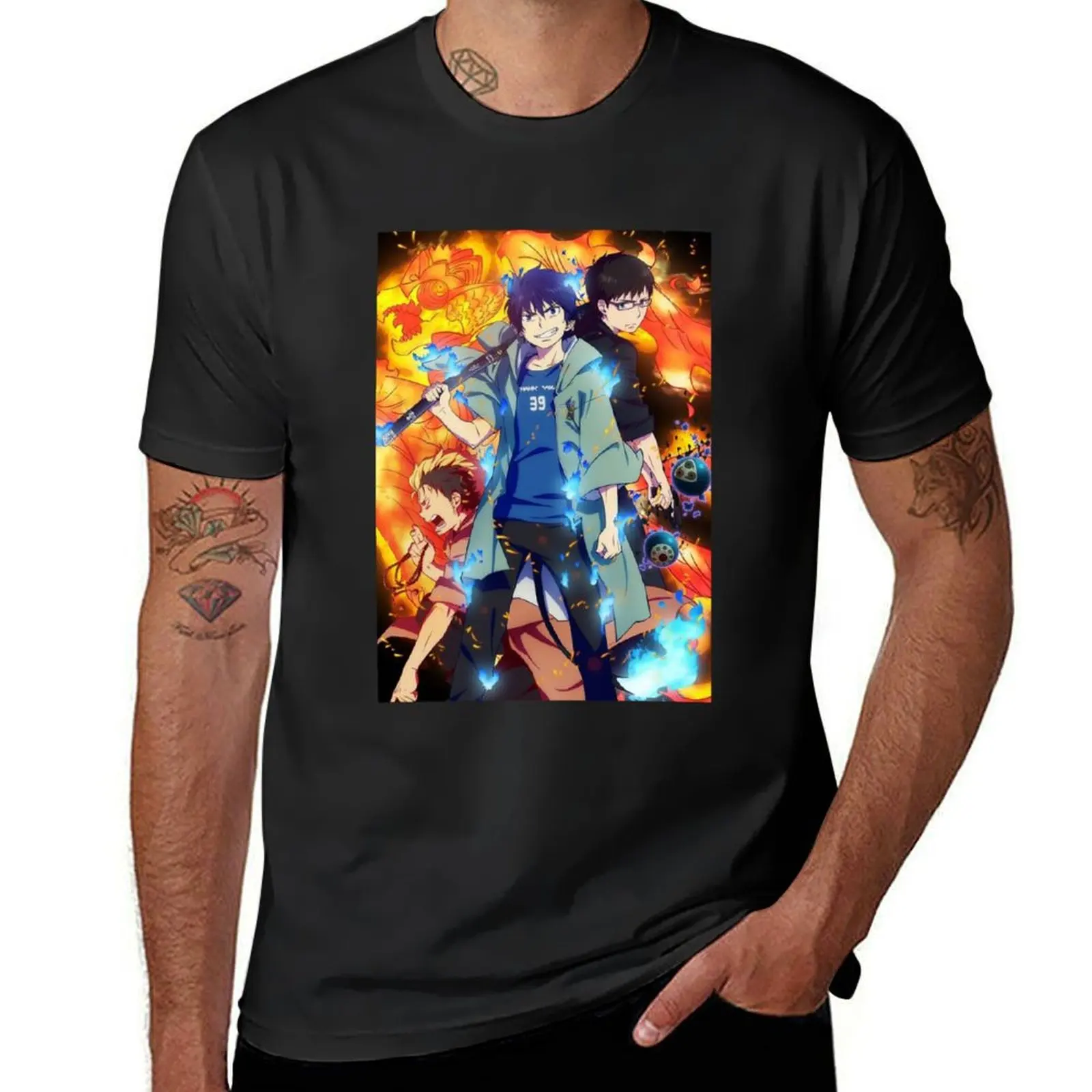 Ao no Exorcist T-Shirt Aesthetic clothing summer tops new edition tops fitted t shirts for men
Ao no Exorcist T-Shirt Aesthetic clothing summer tops new edition tops fitted t shirts for men