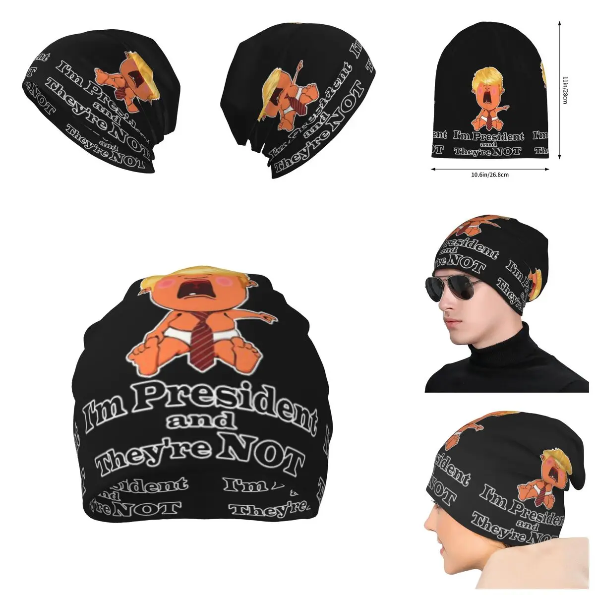 Donald Trump Cartoon5 Knitted Hat For Men And Women, Gift Unisex winter Warm Brimless printing Urinal Hat
Donald Trump Cartoon5 Knitted Hat For Men And Women, Gift Unisex winter Warm Brimless printing Urinal Hat