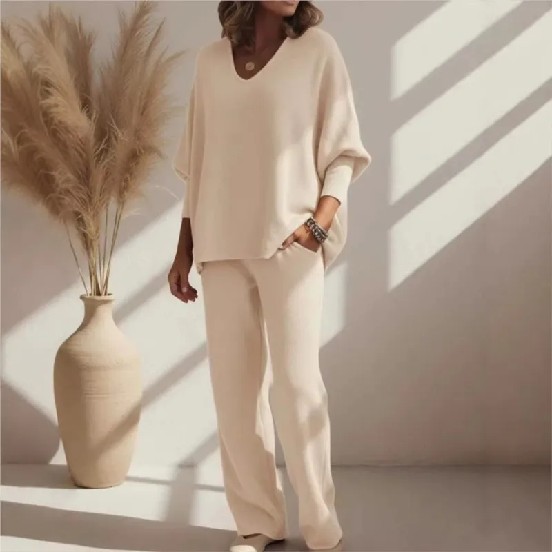 Повседневный домашний спортивный костюм-двойка 2026: весна-осень, однотонный, с V-образным вырезом, с длинным рукавом, оверсайз, пуловер + брюки, для дома, теплый
Повседневный домашний спортивный костюм-двойка 2026: весна-осень, однотонный, с V-образным вырезом, с длинным рукавом, оверсайз, пуловер + брюки, для дома, теплый