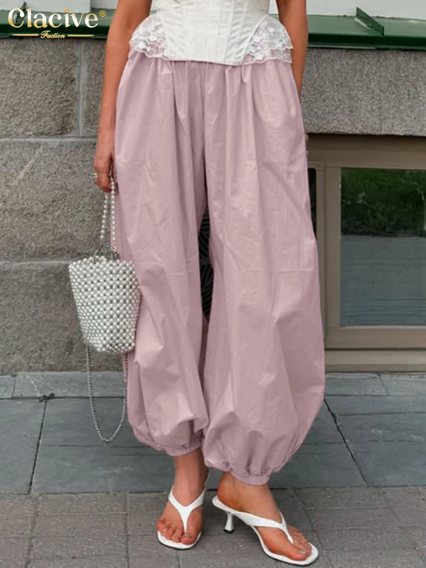 Clacive Fashion Loose Pink Cotton Women's Pants 2025 Casual High Waist Wide Trousers Elegant Classic Solid Pants Female Clothing
Clacive Fashion Loose Pink Cotton Women's Pants 2025 Casual High Waist Wide Trousers Elegant Classic Solid Pants Female Clothing